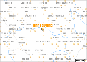 map of Bratovanci