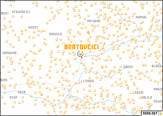 map of Bratovčići