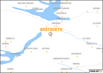 map of Bratovets
