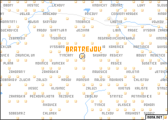 map of Bratřejov