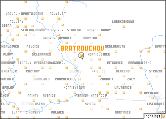 map of Bratrouchov