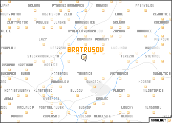 map of Bratrušov