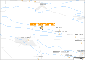 map of (( Bratskiy Soyuz ))