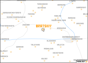 map of Bratskiy