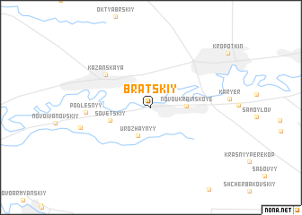 map of Bratskiy
