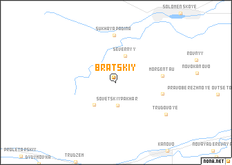 map of Bratskiy