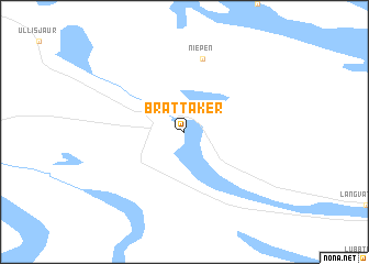 map of Brattåker