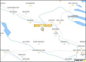map of Brattåker