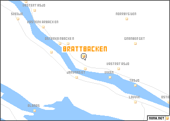 map of Brattbäcken