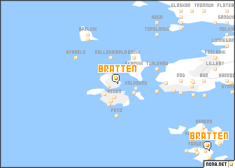 map of Bratten