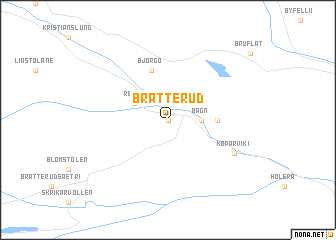 map of Bratterud