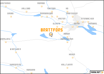 map of Brattfors