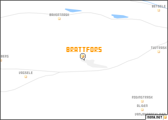 map of Brattfors