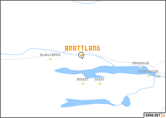 map of Brattland