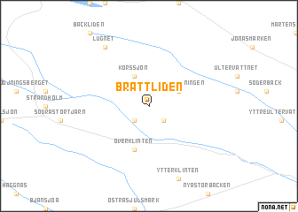 map of Brattliden