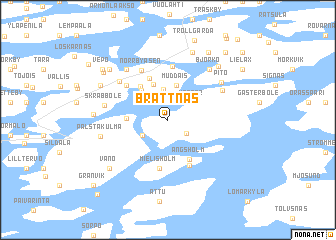 map of Brattnäs