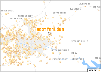 map of Bratton Lawn