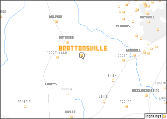 map of Brattonsville