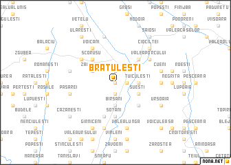 map of Brătuleşti