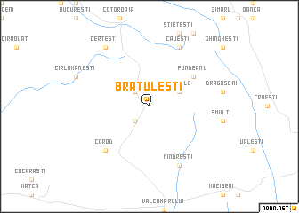 map of Brătuleşti