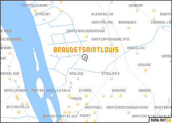 map of Braud-et-Saint-Louis