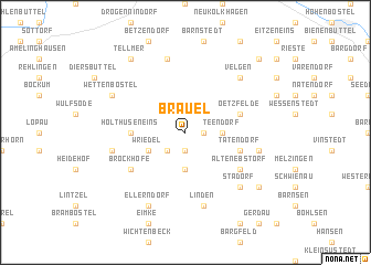 map of Brauel