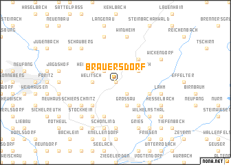 map of Brauersdorf