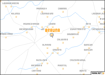 map of Braúna