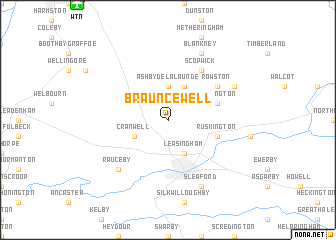 map of Brauncewell