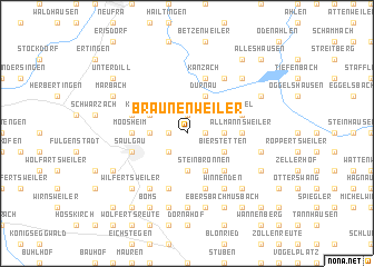 map of Braunenweiler