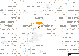 map of Bräuningshof