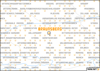 map of Braunsberg