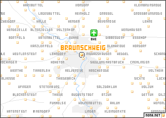 map of Braunschweig