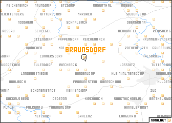 map of Bräunsdorf