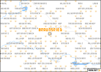 map of Braunsried