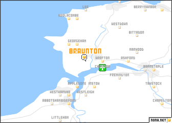 map of Braunton