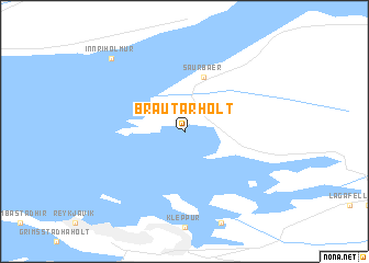 map of Brautarholt