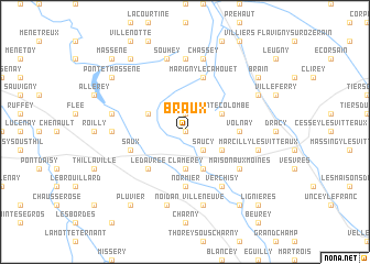 map of Braux