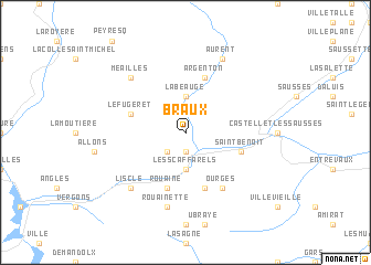 map of Braux