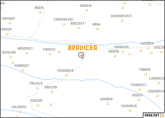 map of Bravicea