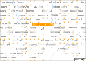 map of Bravracunda