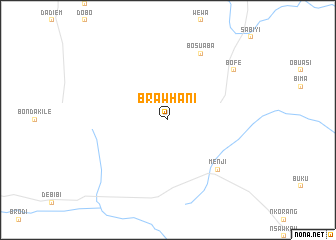 map of Brawhani