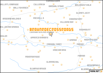 map of Brawnroe Cross Roads