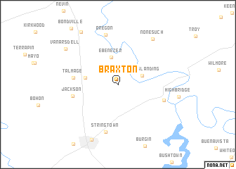 map of Braxton