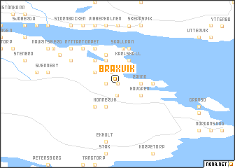 map of Bråxvik