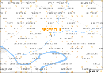 map of Bray-et-Lû