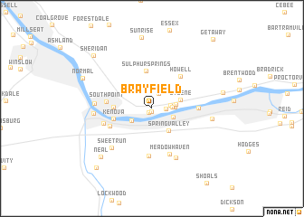 map of Brayfield