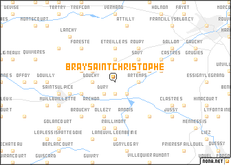 map of Bray-Saint-Christophe