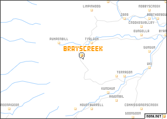 map of Brays Creek