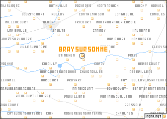 map of Bray-sur-Somme